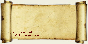 Una Stojmenović vizit kartica